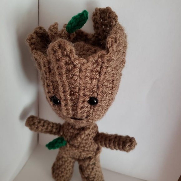 Hand Made Groot Inspired Amigurumi - Picture 5 of 5